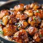 Sticky Sweet Crockpot Chicken Over Rice