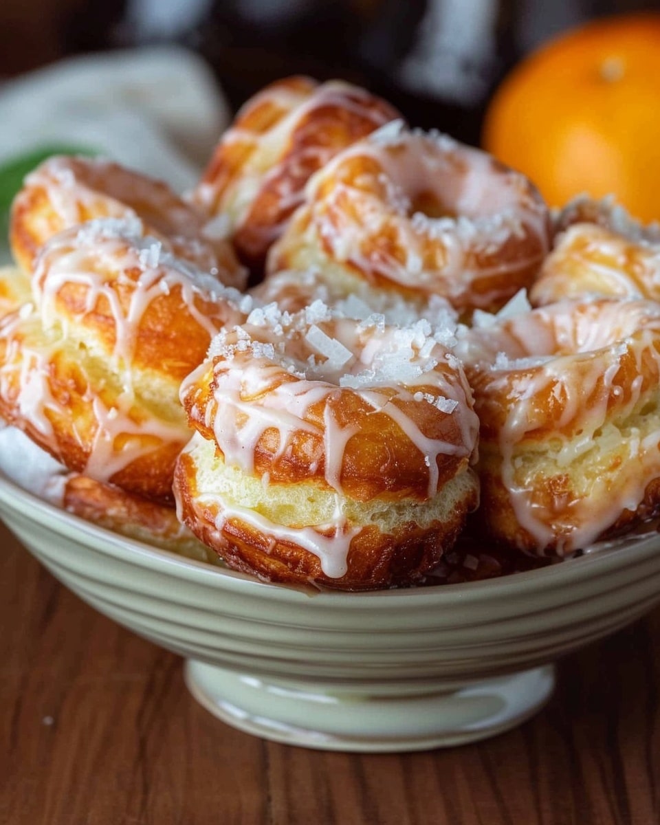 Sugar-Free Cinnamon Glazed Cruffin Donuts