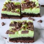Sugar-Free Mint Chocolate Brownie Bars