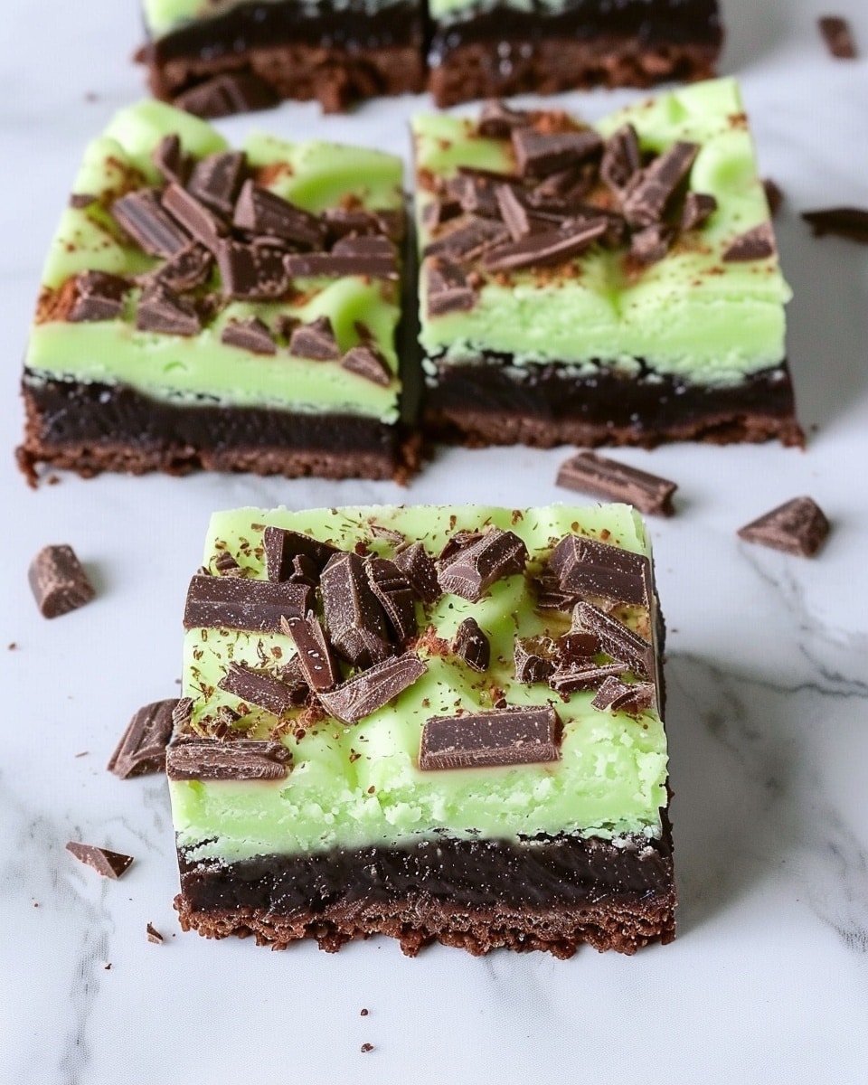 Sugar-Free Mint Chocolate Brownie Bars
