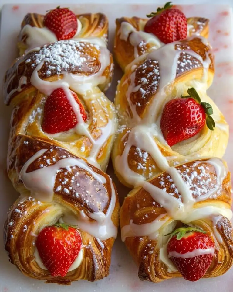 Sugar-Free Strawberry Cream Cheese Danish