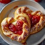 Sugar-Free Strawberry Danish Hearts