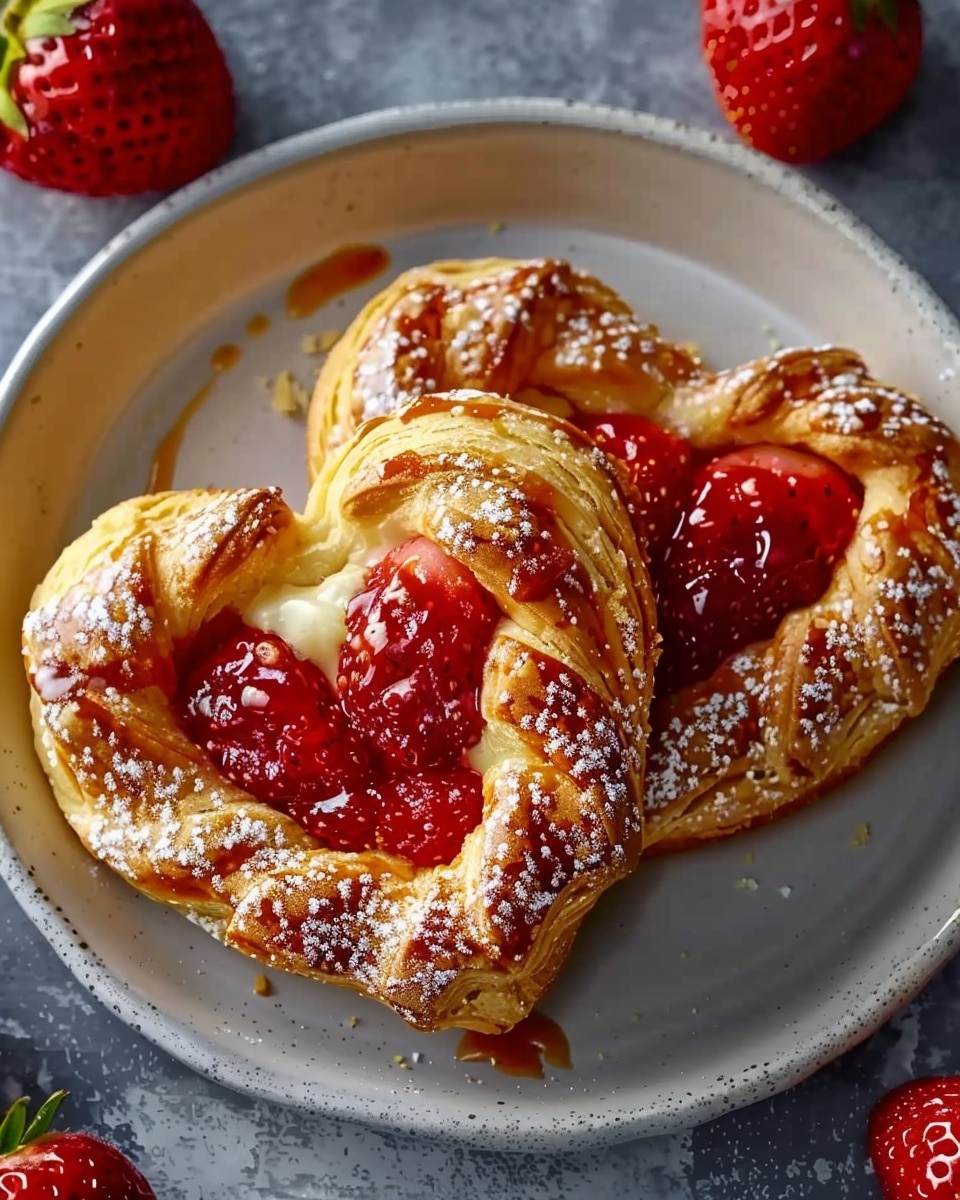 Sugar-Free Strawberry Danish Hearts
