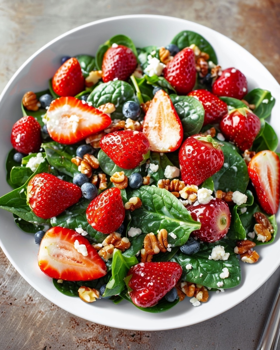 15-Minute Strawberry Spinach Salad
