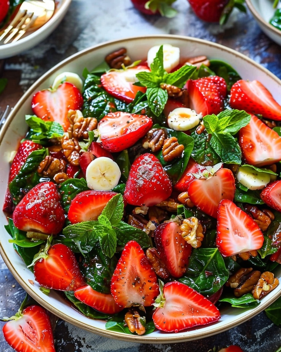 15-Minute Strawberry Spinach Salad