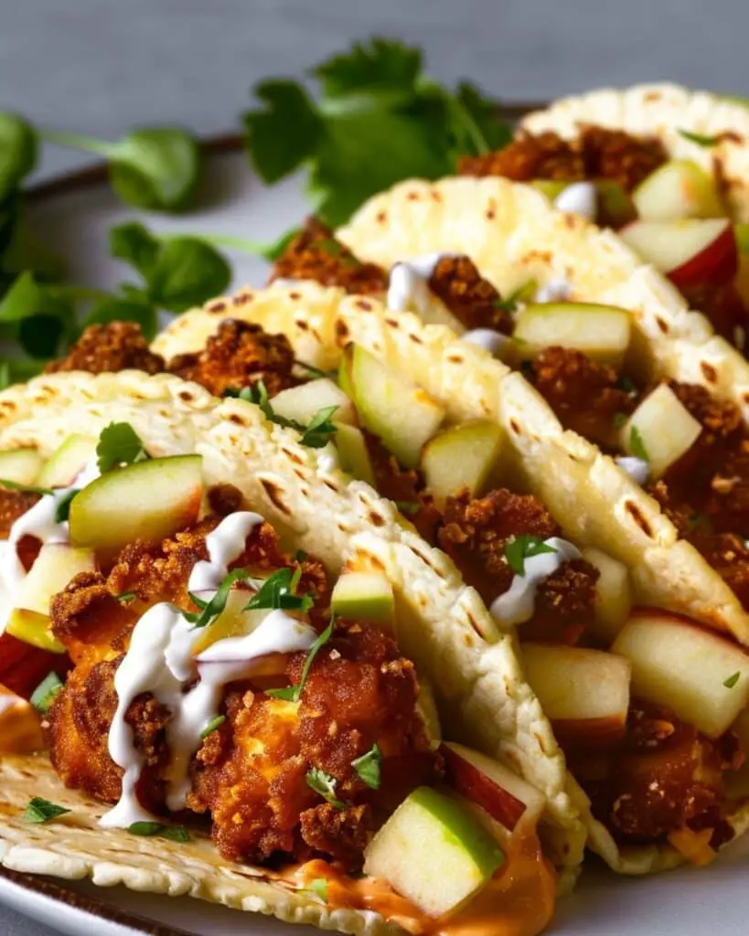 Apple Cheesecake Tacos