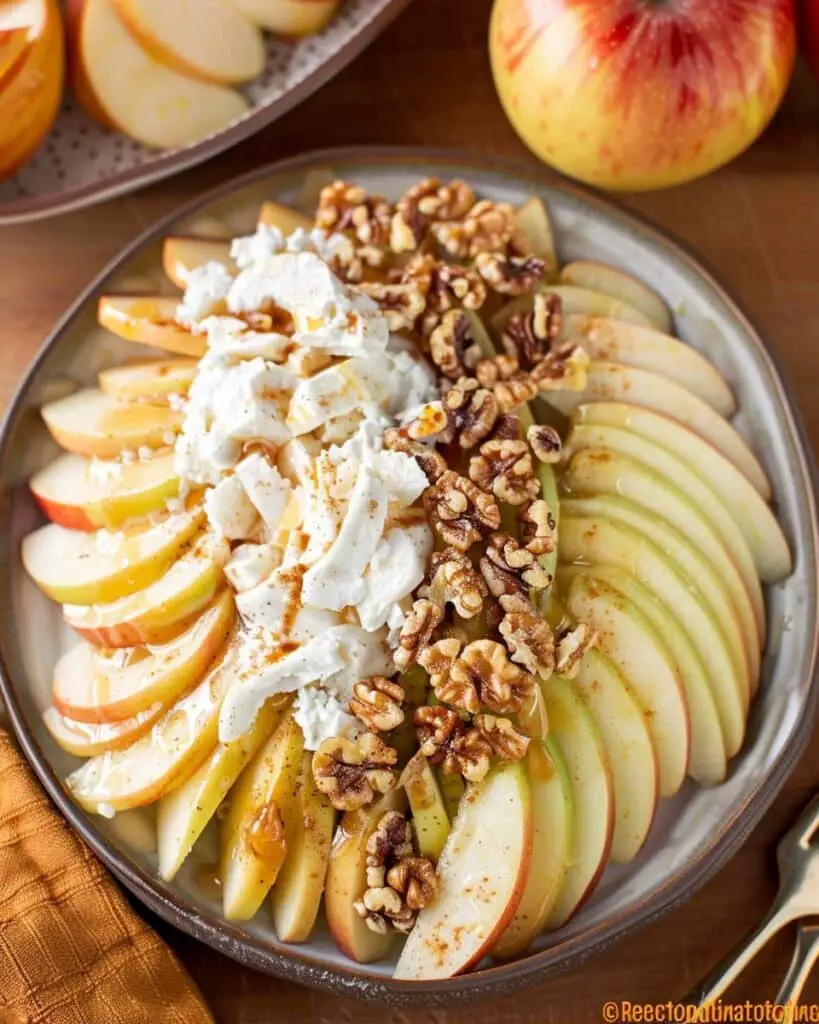 Apple Salad with Candied Walnuts and Creamy Poppy Seed Dressing