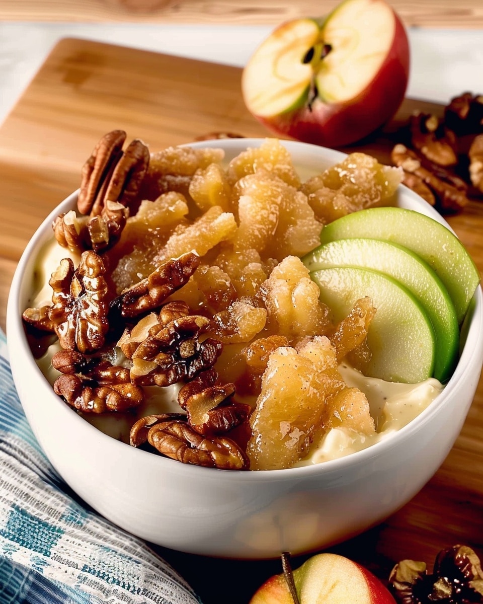 Apple Salad with Candied Walnuts and Creamy Poppy Seed Dressing