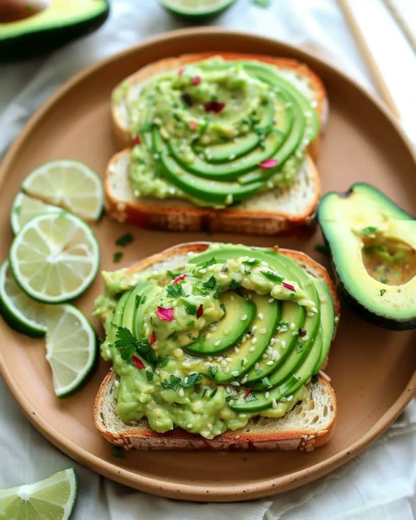 Avocado Toast With Yogurt-Lime Spread