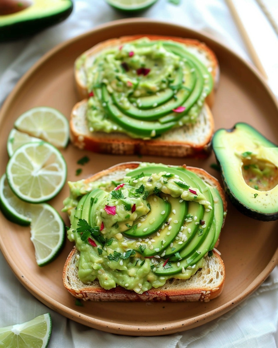Avocado Toast With Yogurt-Lime Spread