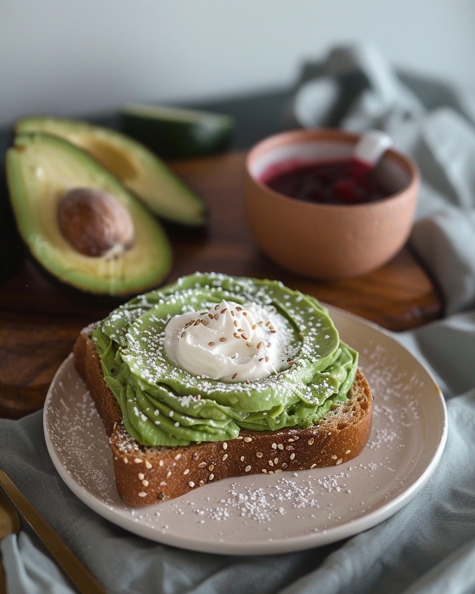 Avocado Toast With Yogurt-Lime Spread