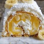 Banana Cream Cheesecake Roll