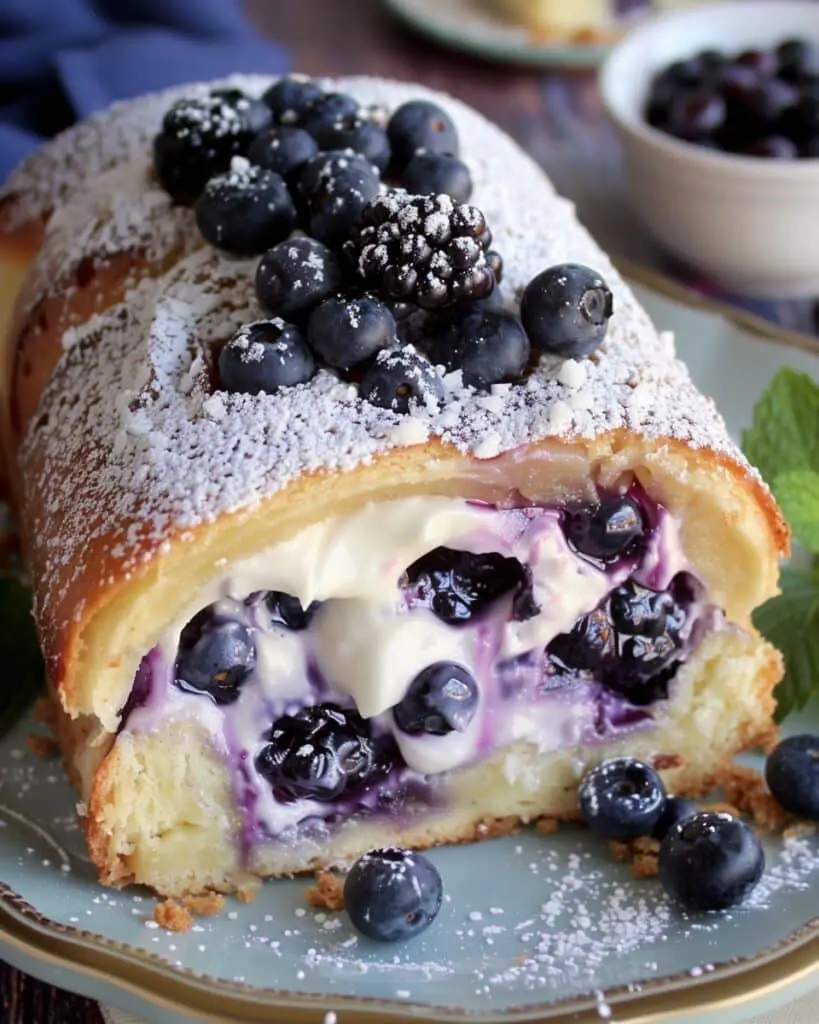 Blueberry Cheesecake Rolls Recipe