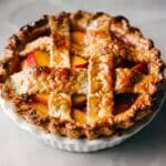 Brown Butter Strawberry Peach Pie