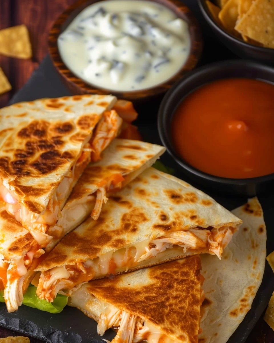 Buffalo Chicken Quesadilla