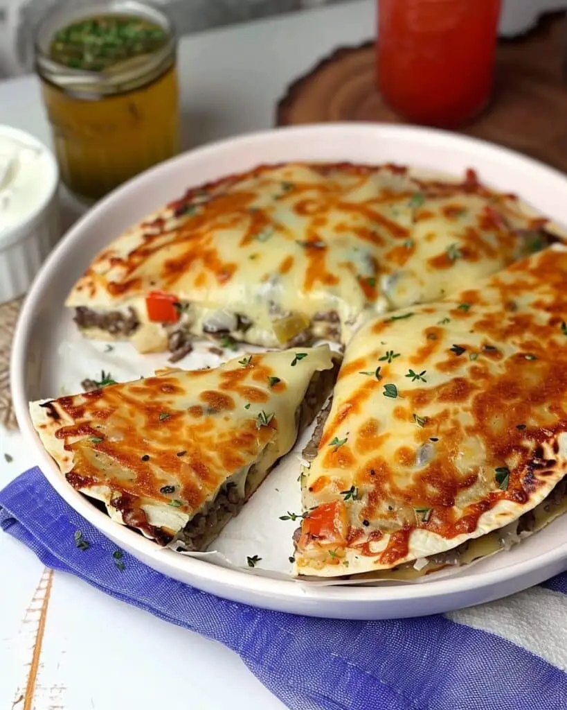 Cheesy Beef Quesadilla Oven Recipe (Quick & Easy)