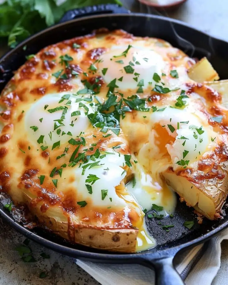 Cheesy Potato Egg Scramble
