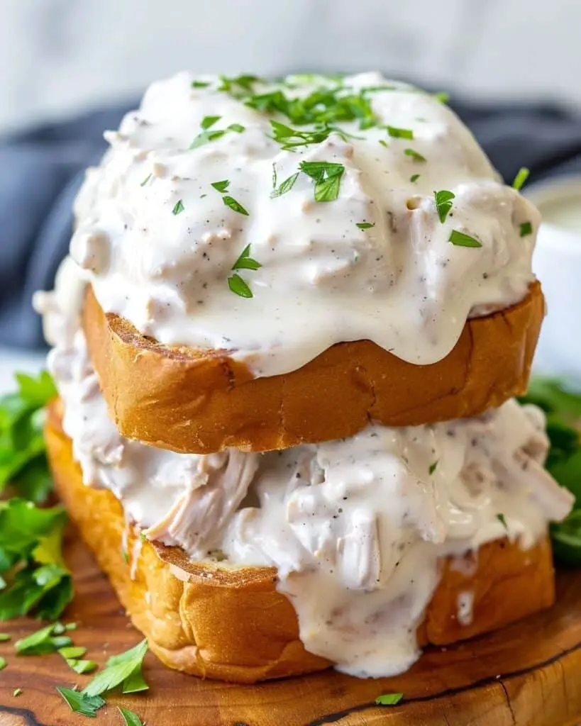 Chicken Alfredo Texas Toast
