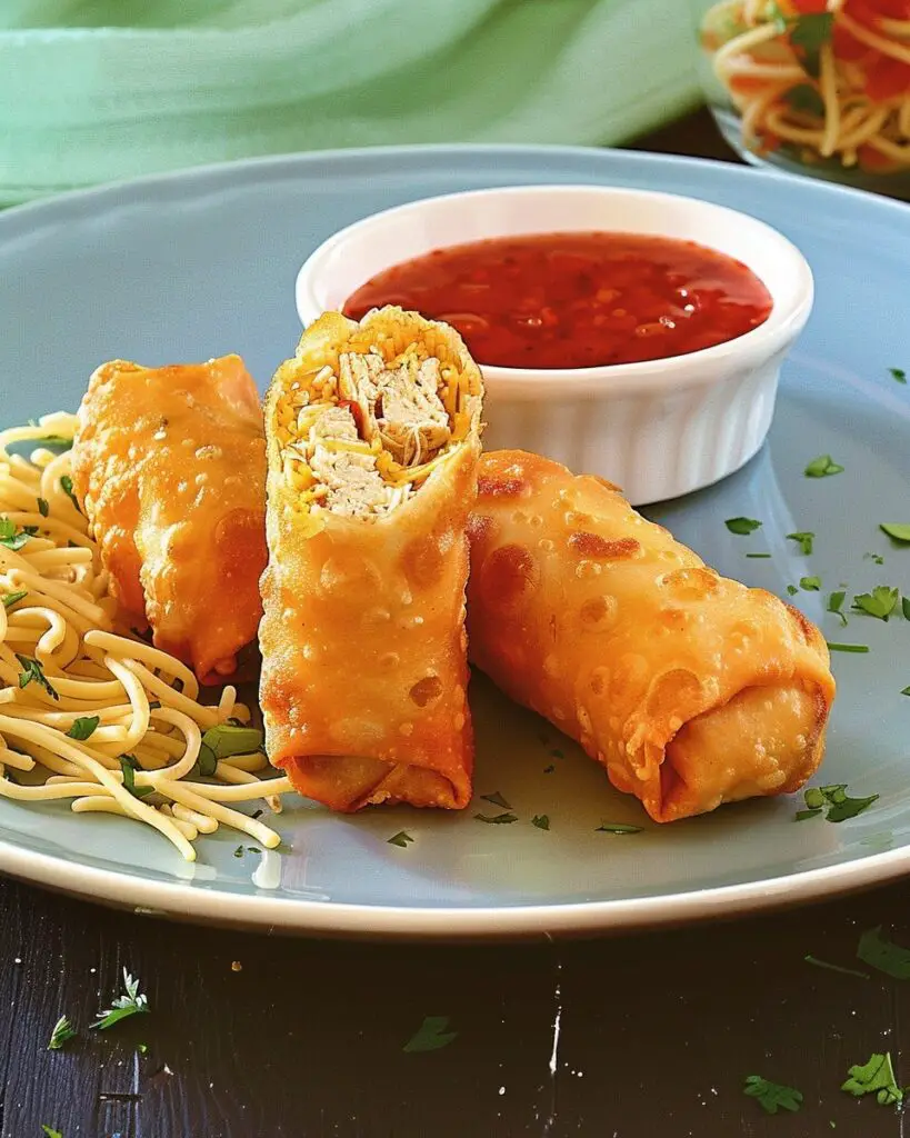 Chicken Noodle Spring Rolls