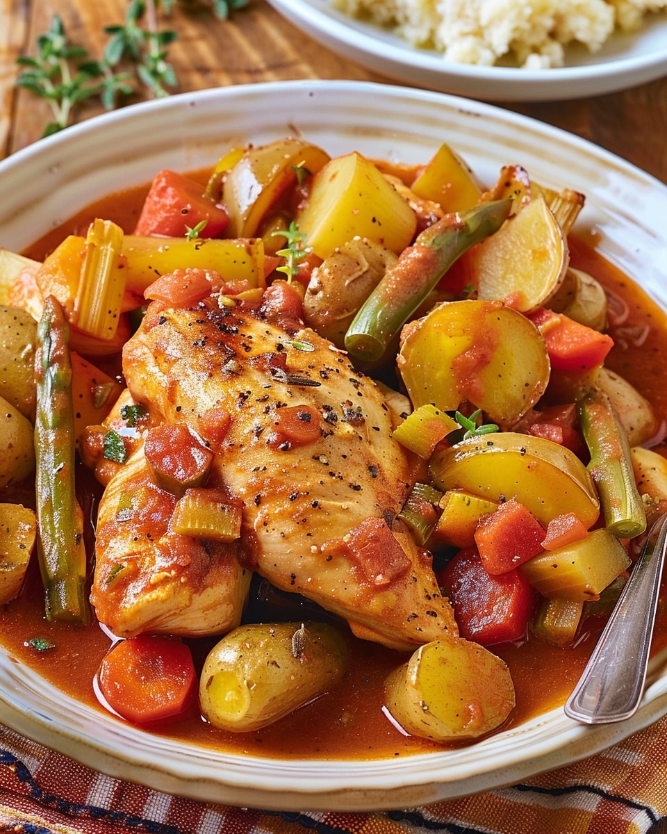 Chicken Stew with Garden Vegetables