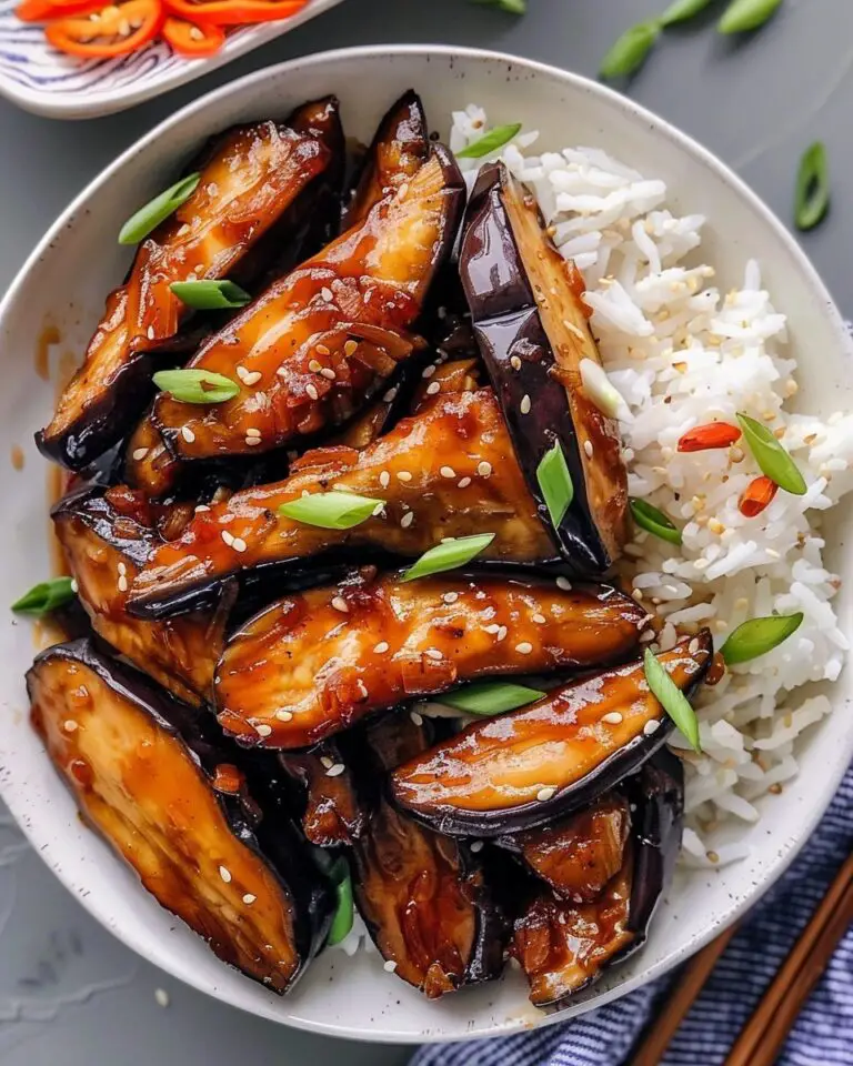 Chinese Eggplant with Garlic Sauce
