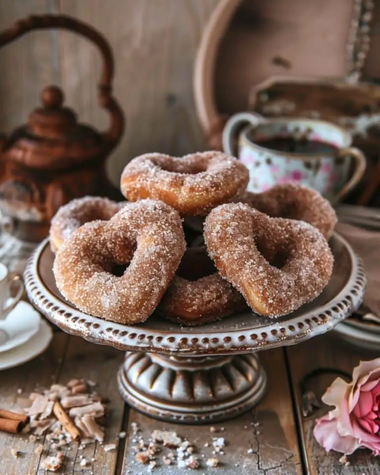 Cinnamon Sugar Heart Doughnuts Recipe