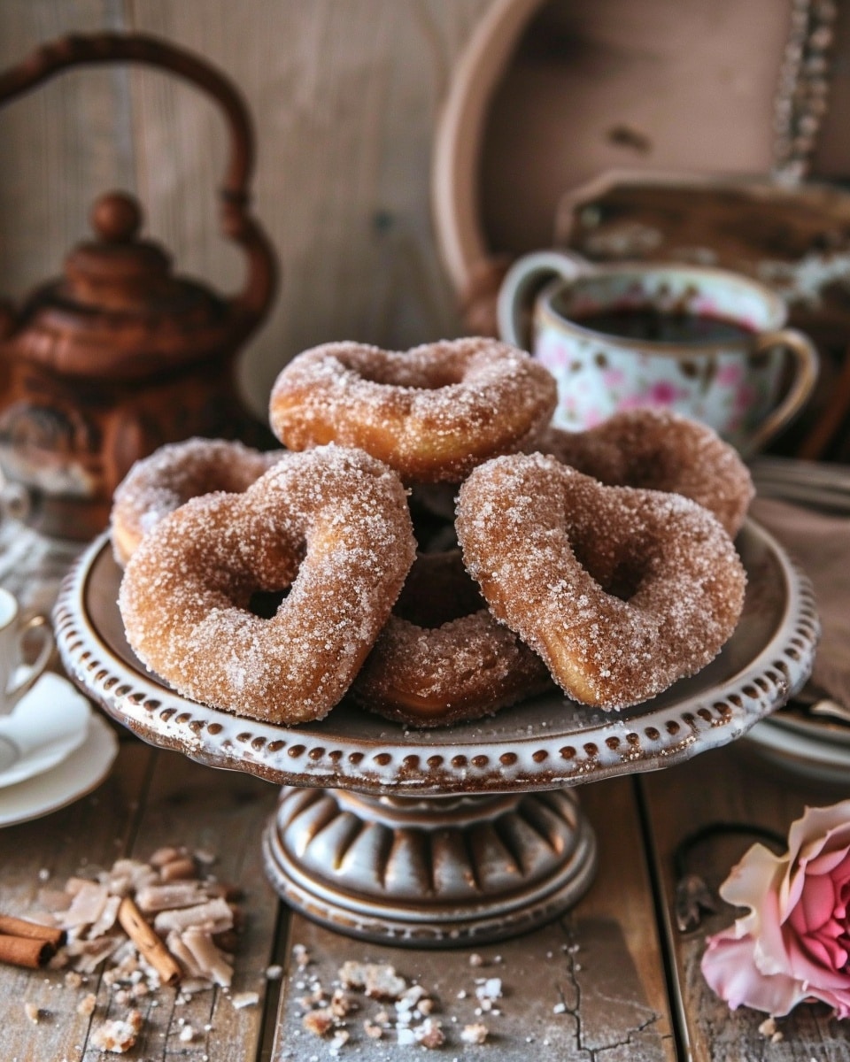Cinnamon Sugar Heart Doughnuts Recipe