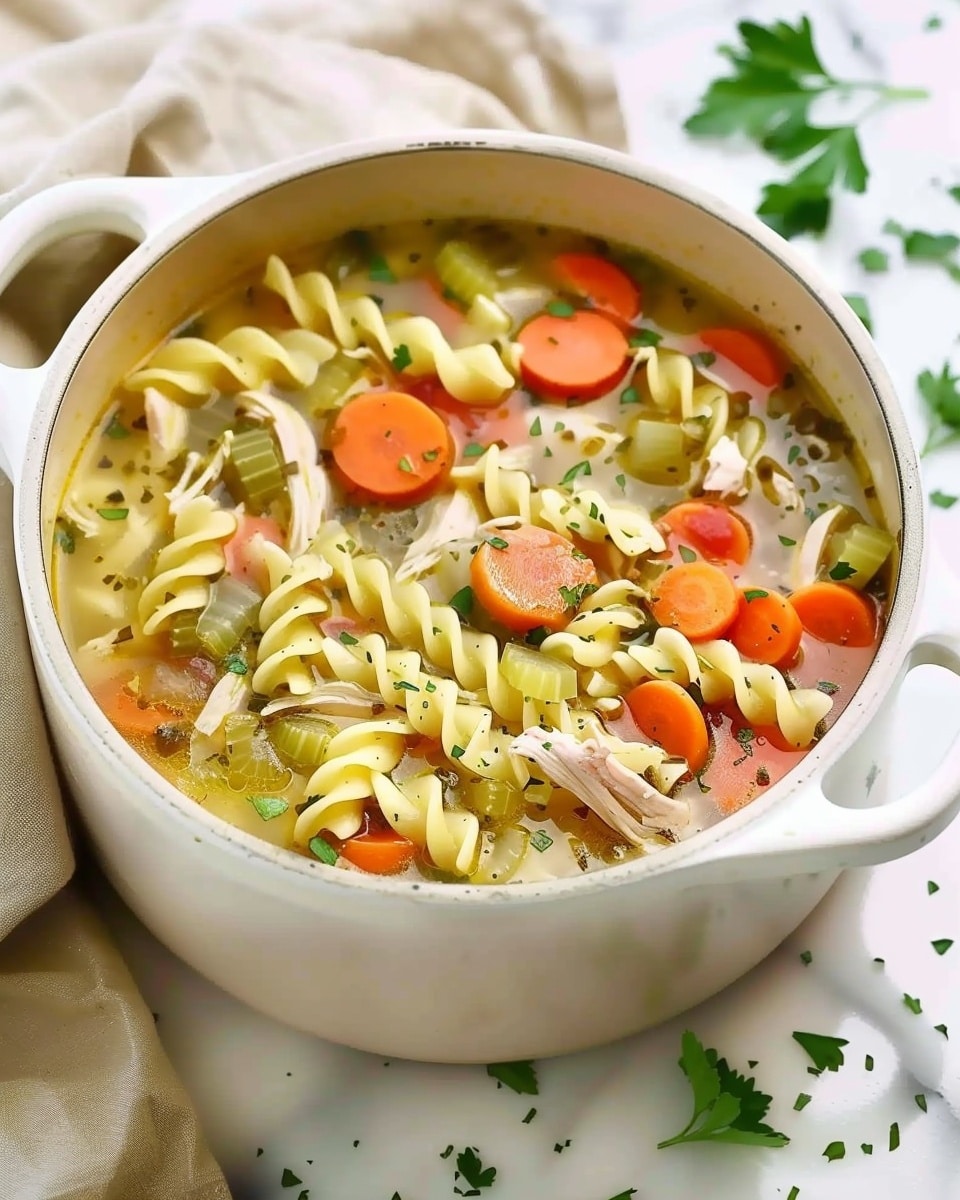 Creamy Ranch Chicken Noodle Soup