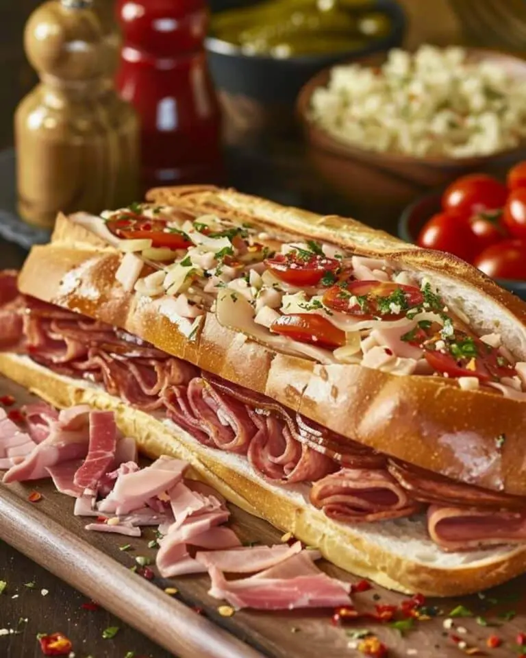 Classic Italian Muffuletta Sandwich Recipe