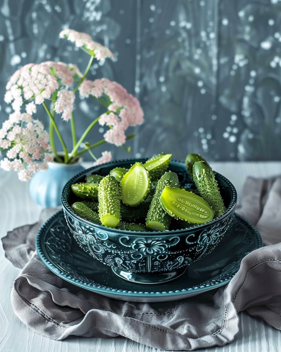 Homemade Cornichons (French Mini Pickles)