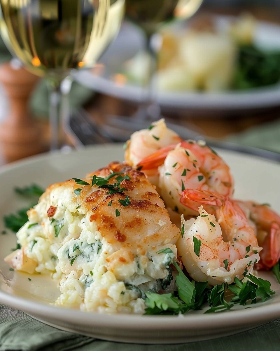 Crab Shrimp Stuffed Salmon