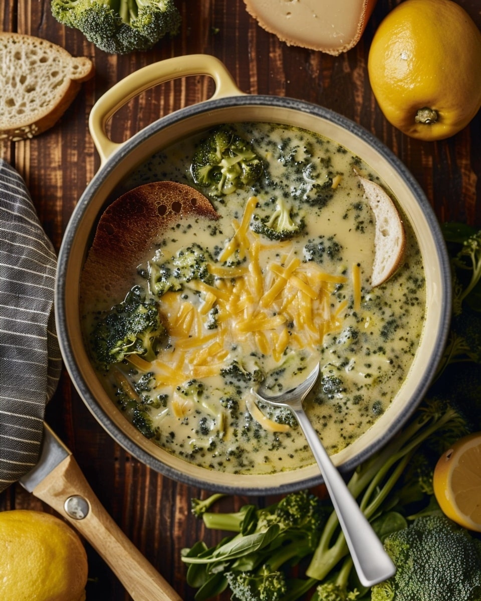 Creamy Homemade Broccoli Cheddar Soup