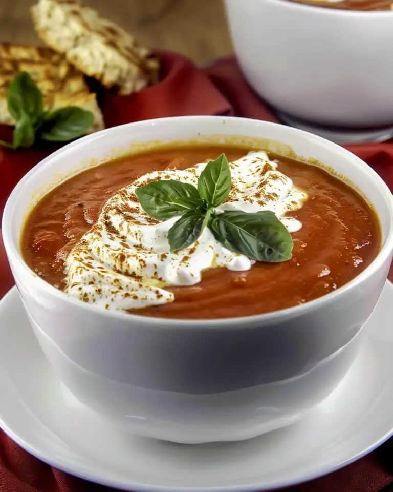 Creamy Tomato Soup with Heavy Cream