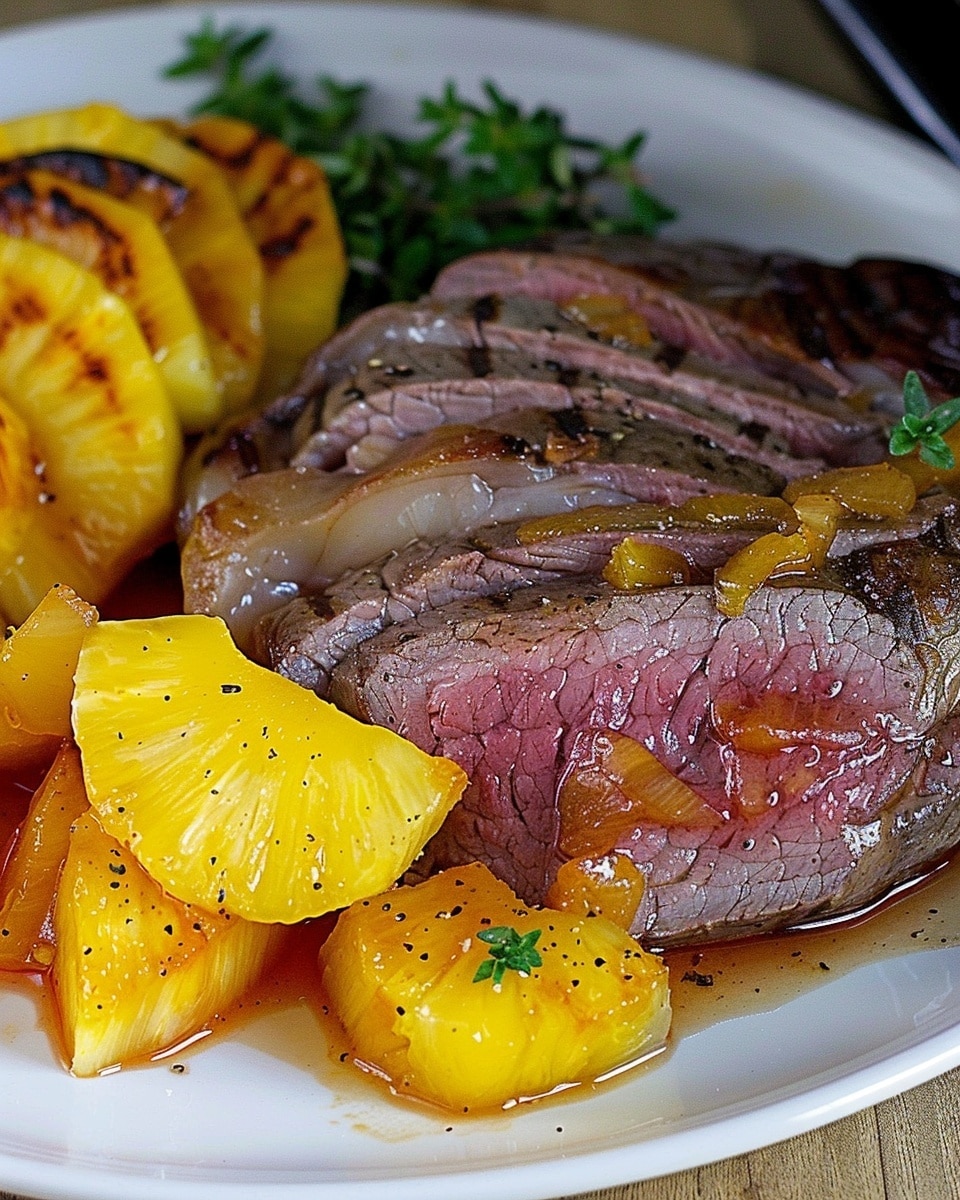 Crock Pot Brown Sugar Pineapple Steak