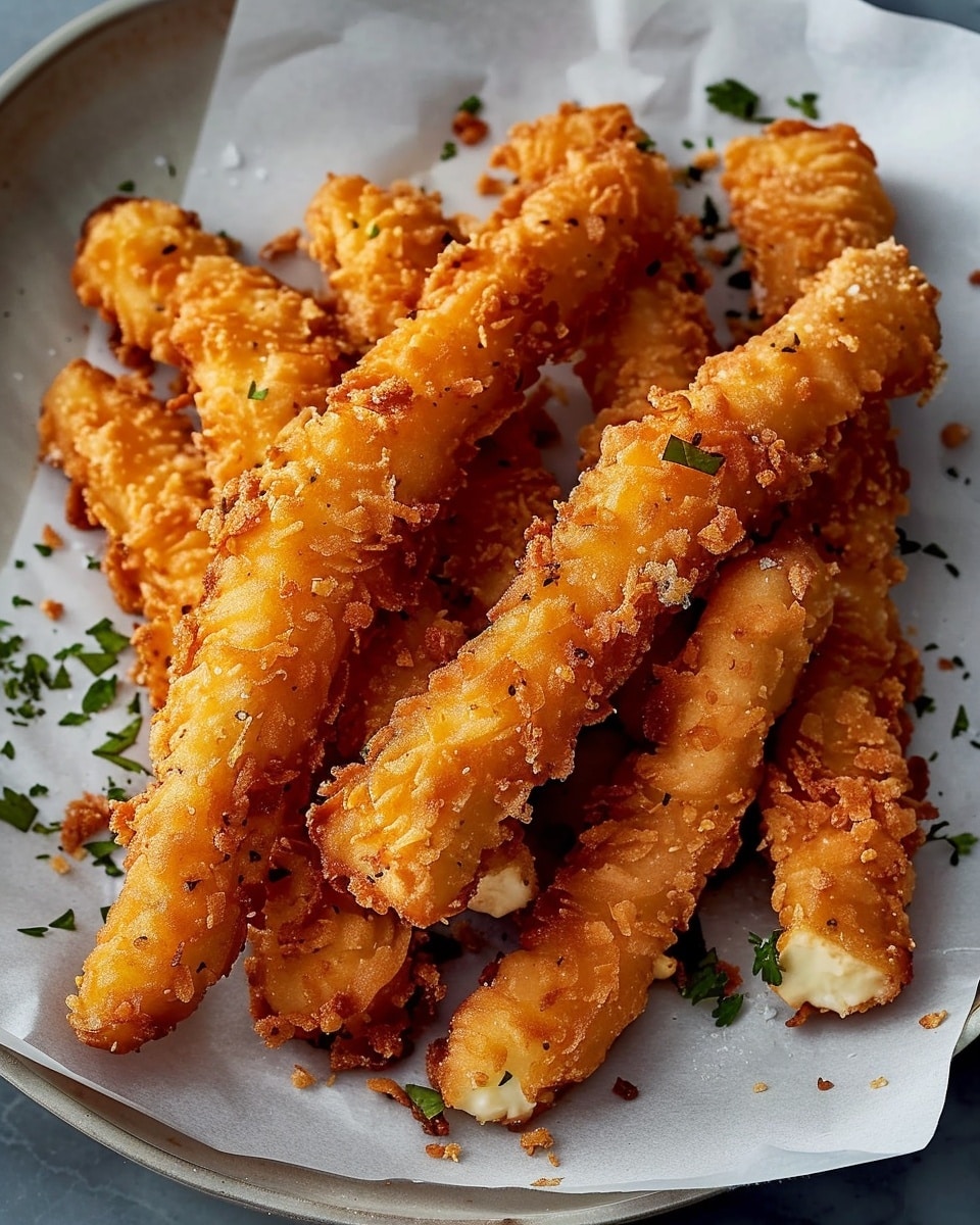 Easy Crispy Mozzarella Sticks Recipe