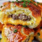Garlic Butter Cheeseburger Rollups