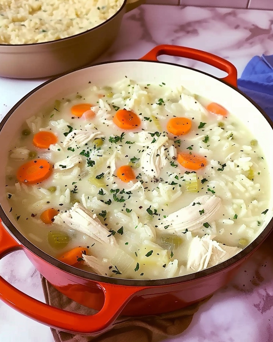Homemade Crack Chicken Rice Soup