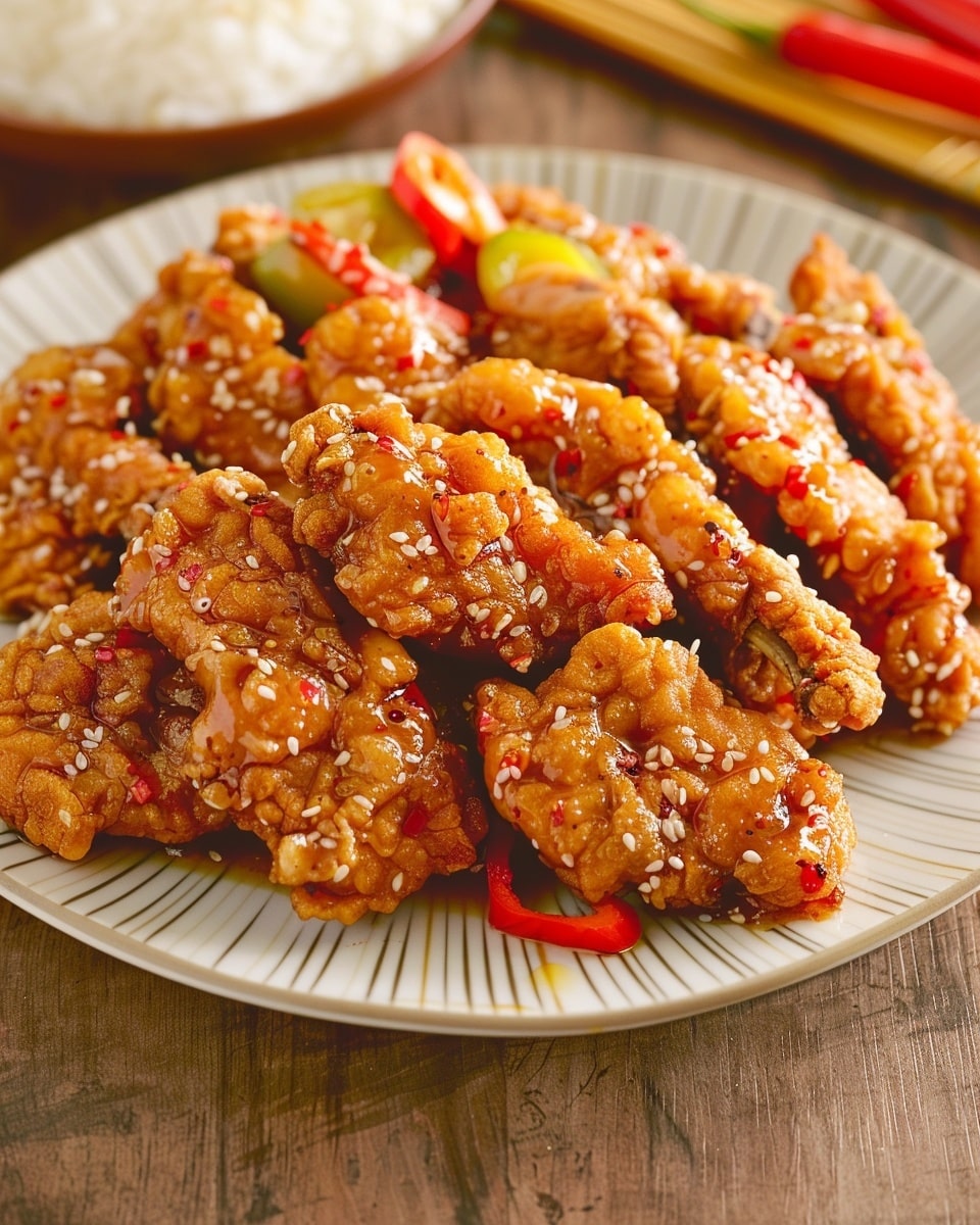 Honey Garlic Crispy Chicken