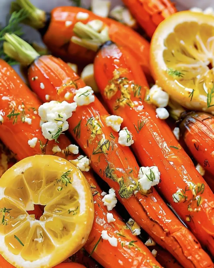 Honey Roasted Carrots with Feta & Dill