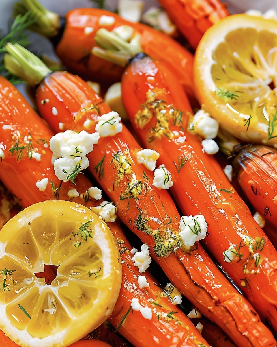 Honey Roasted Carrots with Feta & Dill