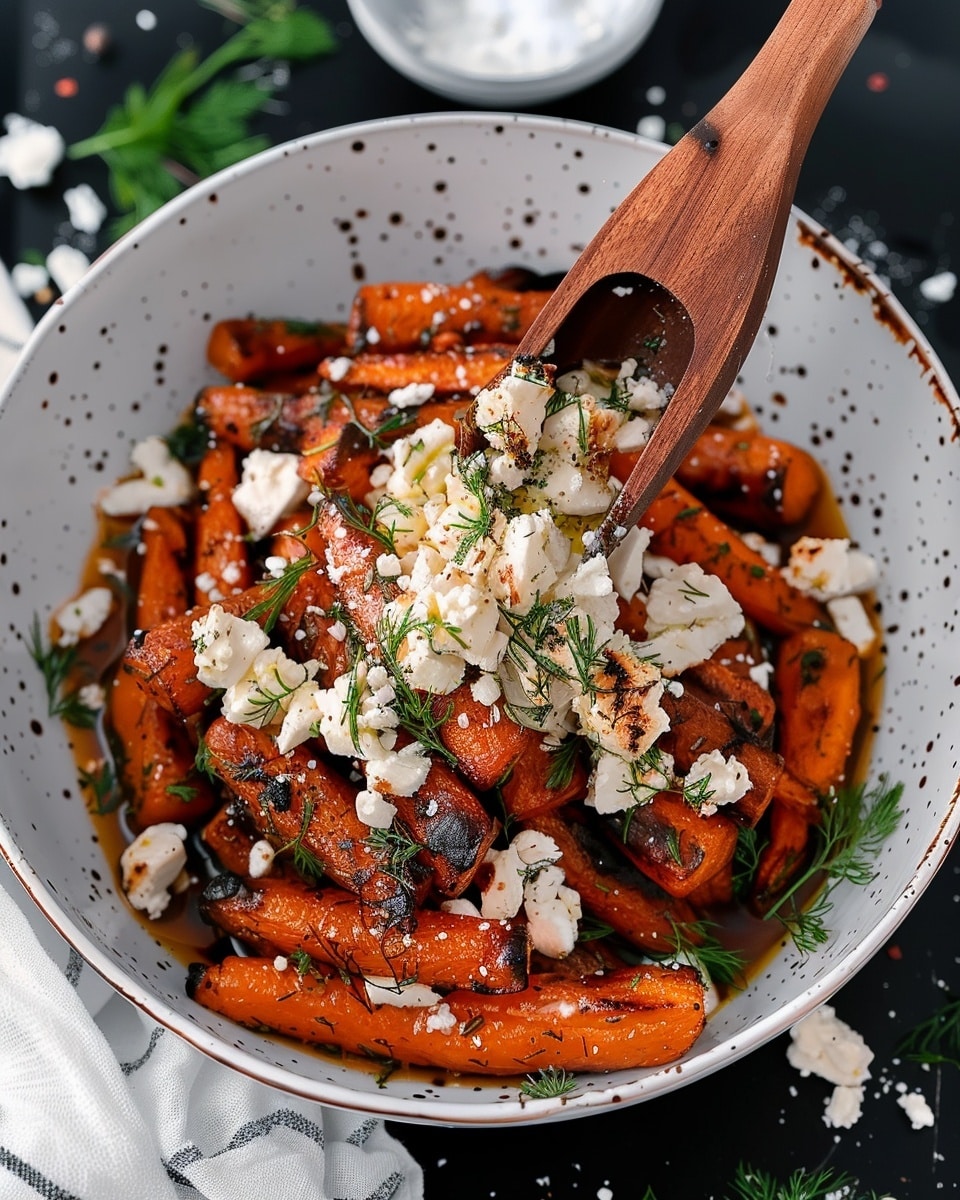 Honey Roasted Carrots with Feta & Dill