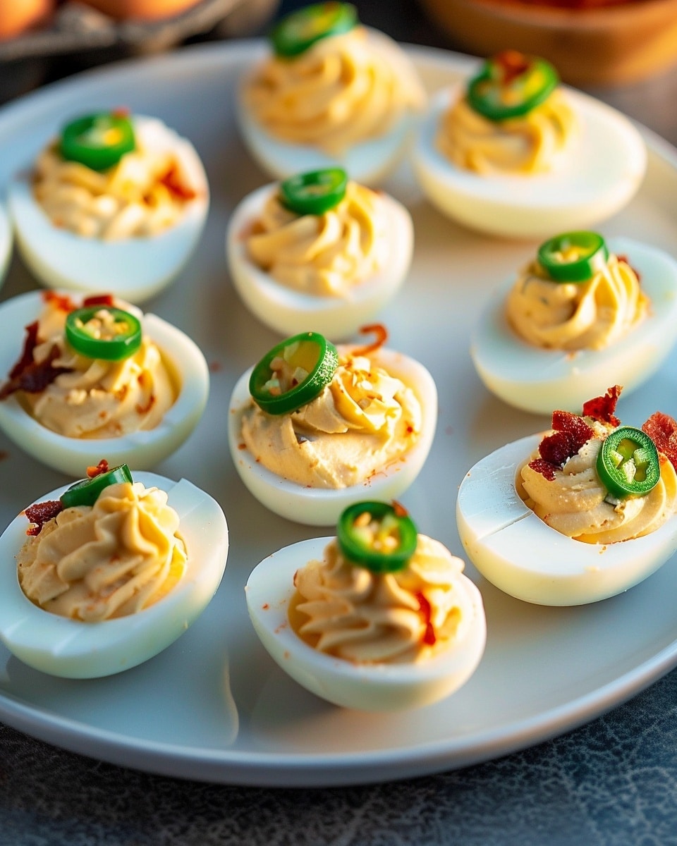 Jalapeno Popper Deviled Eggs Recipe