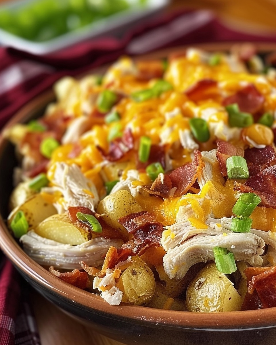 Loaded Chicken Potato Casserole