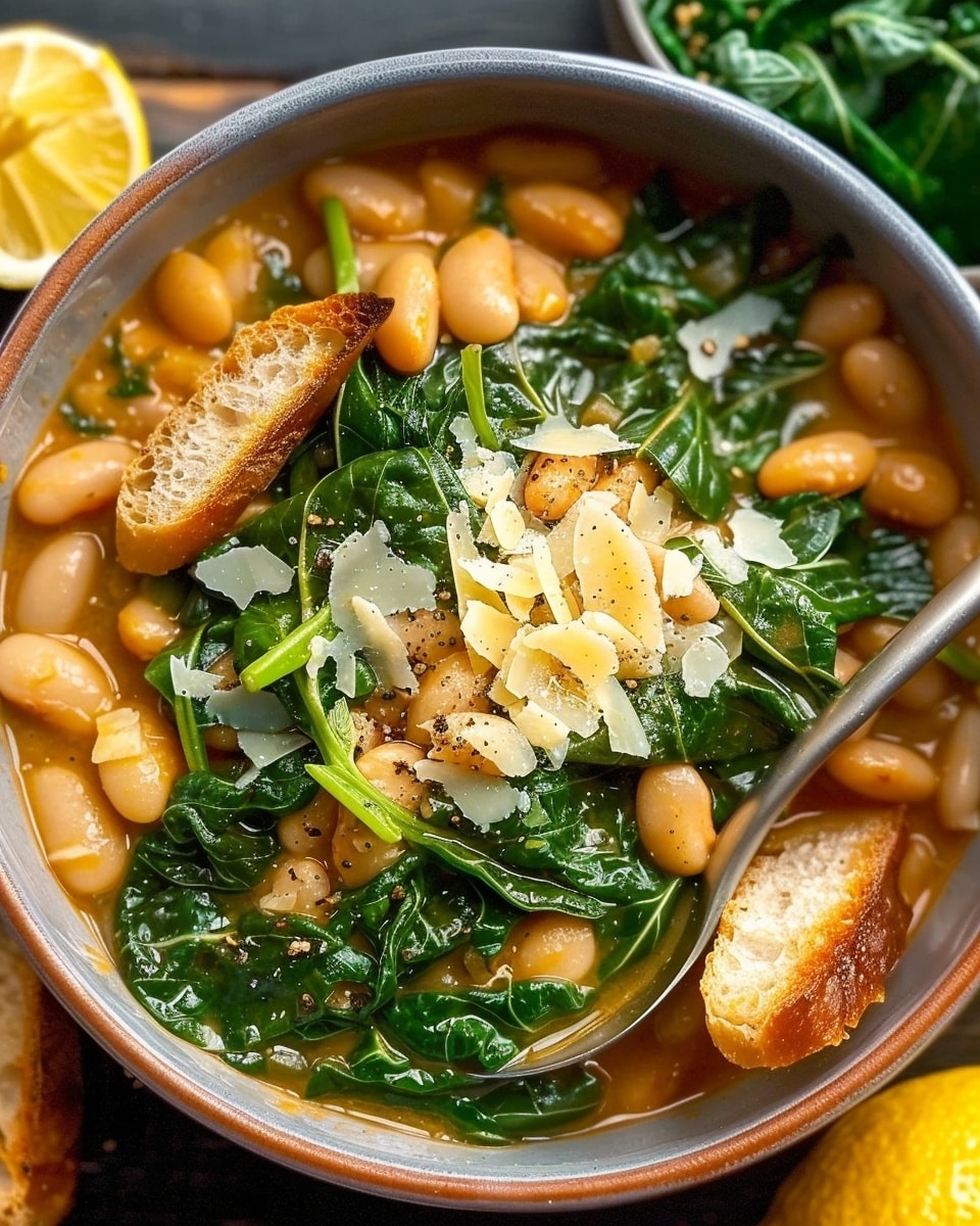 Mediterranean White Beans and Greens