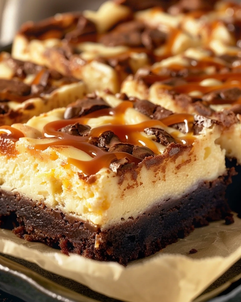 Milky Way Caramel Cheesecake Brownies