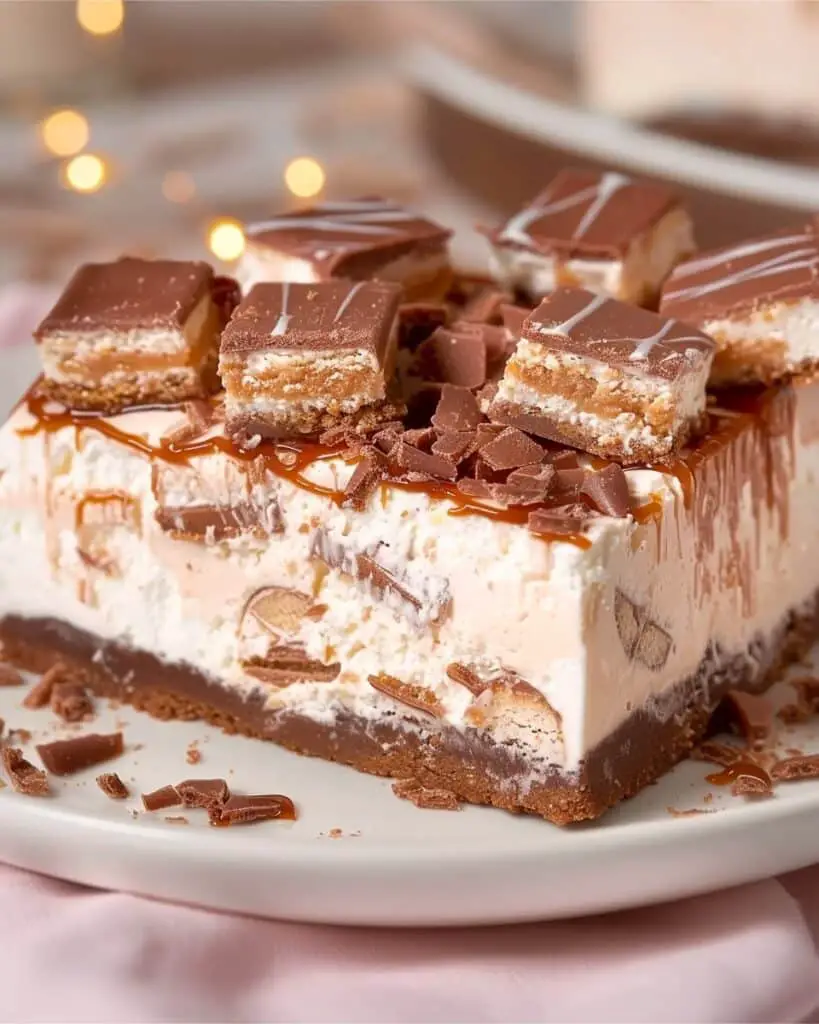 No-Bake Twix Cheesecake