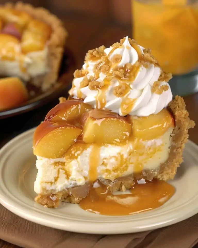 Peach Cobbler Cheesecake