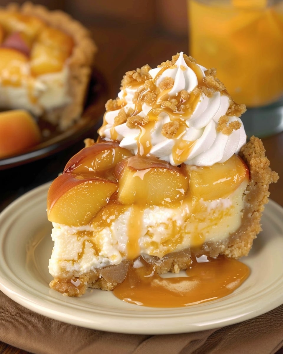 Peach Cobbler Cheesecake