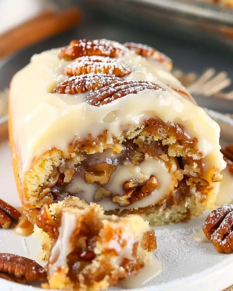 Pecan Pie Roll Cake