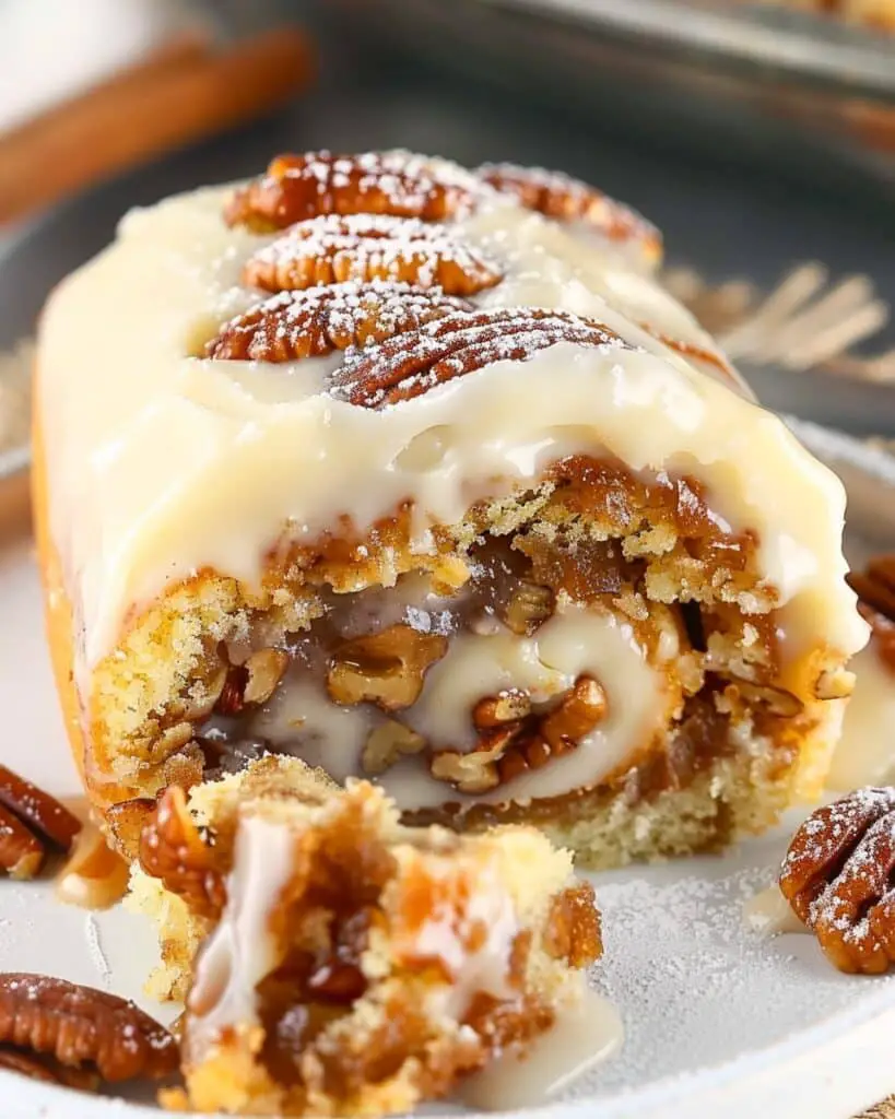 Pecan Pie Roll Cake